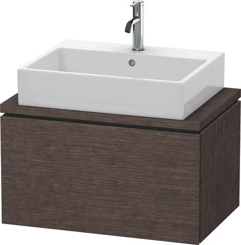 Duravit L-Cube Konsolenwaschtischunterbau wandhängend Eiche dunkel gebürstet Matt 720x477x400 mm - L