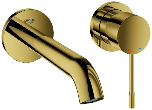 GROHE 2-Loch Waschtischarmatur Unterputz Essence Ausladung 183mm cool sunrise, 29192GL1