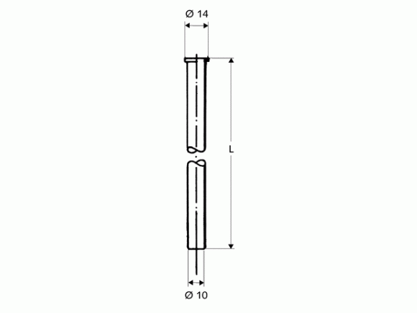 Schell Kupferrohr 3/8" Bördel d:10mm 300mm chrom