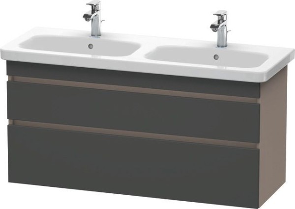 Duravit DuraStyle Waschtischunterbau wandhängend Graphit & Basalt Matt 1230x448x610 mm - DS649804943
