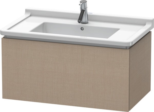 Duravit L-Cube Waschtischunterbau wandhängend Leinen Matt 820x469x408 mm - LC616507575