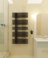 Preview: Caleido Pavone single Preview: Caleido Pavone single Badheizkörper (Mischbetrieb), B: 610 mm x H: 1207 mm