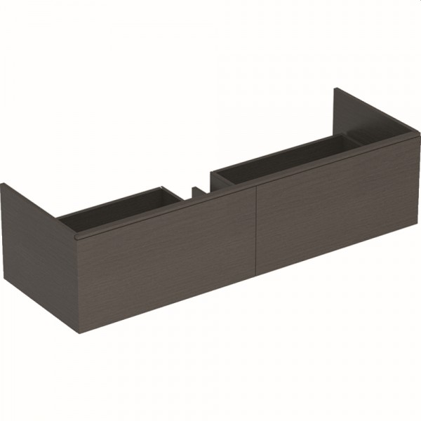 Geberit Xeno2 Unterschrank f. Waschtisch aus VARICOR m. 2 Hl., 139,5x35x47,3cm, sculturagrau, 500348