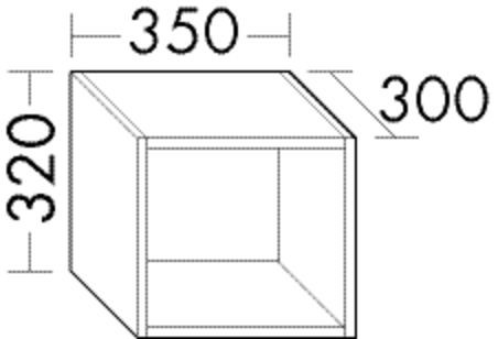 Burgbad Regal Junit 320x350x300 Junit, OSIL035PN380