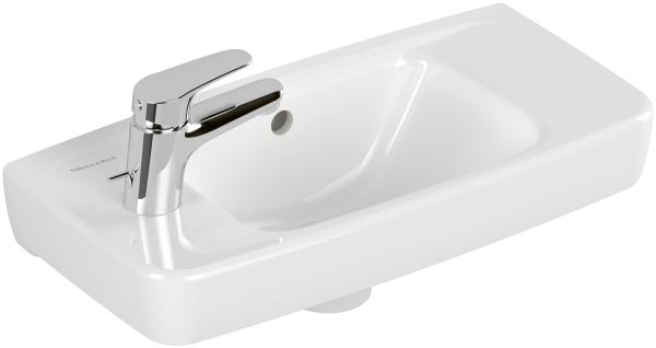 Villeroy & Boch Handwaschbecken Newo 43935R 500x240mm Eckig mit Überlauf Weiss Alpin