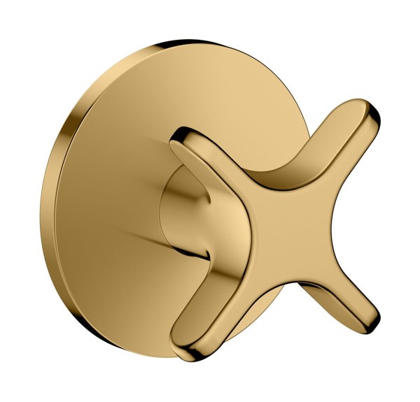 Hansgrohe Absperrventil Unterputz AXOR One mit Kreuzgriff polished gold optic , 48771990