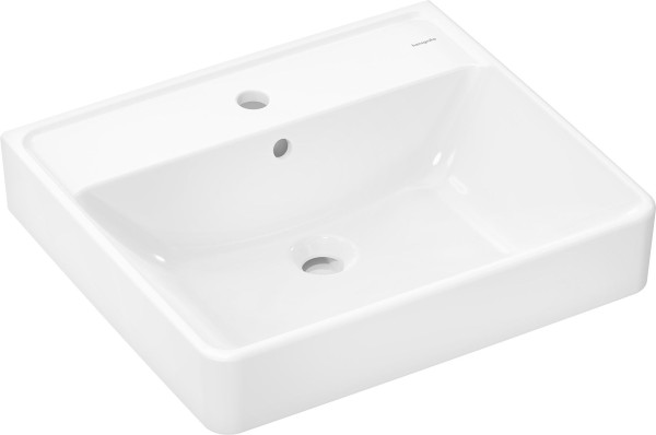 Hansgrohe Waschtisch Xanuia Q 550x480 mm mit Hahnloch und Überlauf weiß, 60132450