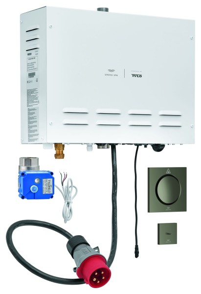 GROHE Dampfgenerator F-digital Deluxe 100751 400 V ohne Rohbau satin graphite, 100751MG00