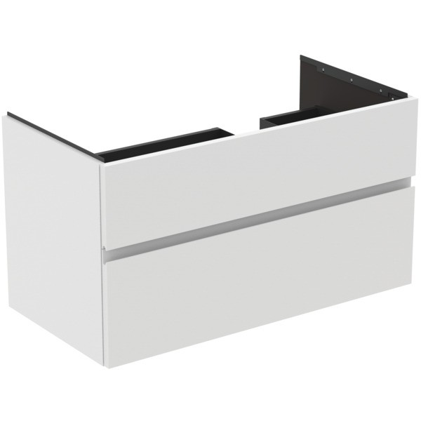 Ideal Standard Waschtischunterschrank Finesse Siphon re. 1000x505x550mm 2 Auszüge Weiss matt, E3446Y