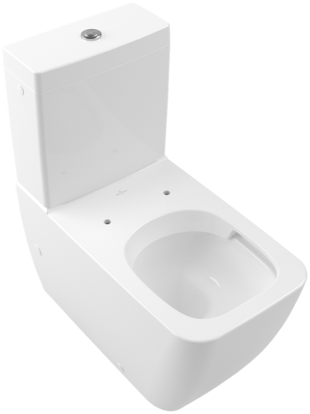 Villeroy & Boch Tiefspül-WC Komb spülrandl Venticello 4612 375x700mm DF bodenst wandn WeißAlpin C+,