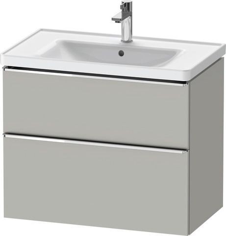 Duravit D-Neo Waschtischunterbau wandhängend Betongrau Matt 784x452x625 mm - DE4355010070000