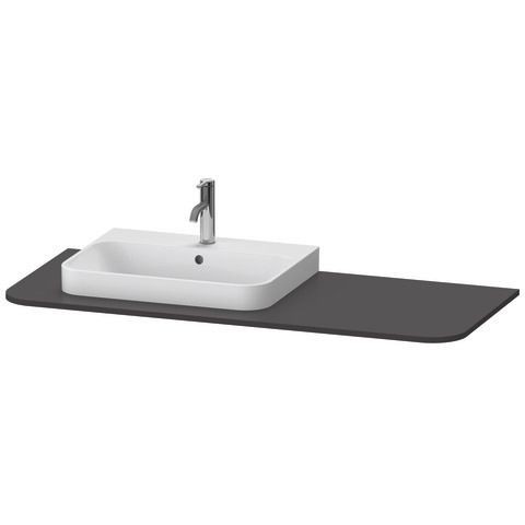 Duravit Happy D.2 Plus Konsole Graphit Supermatt 1300x550x16 mm - HP031KL8080