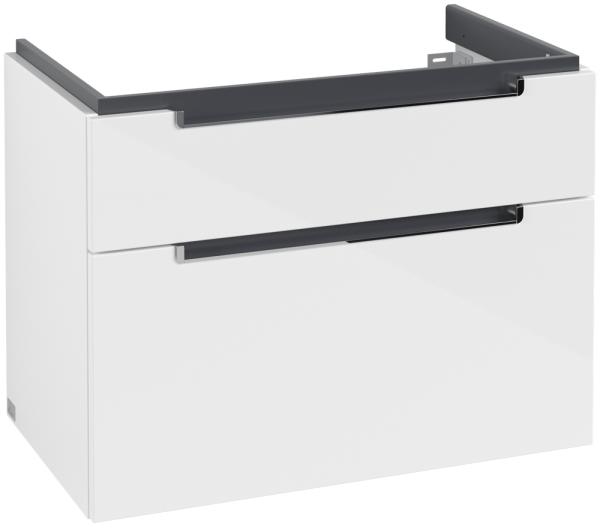 Villeroy & Boch Waschtischunterschrank Subway 2.0 A914 787x590x449mm Griff chromfarbig glänzend Glos