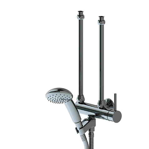 KWC Hebelmischer Dusche, für Warmwasserbereiter, chromeline