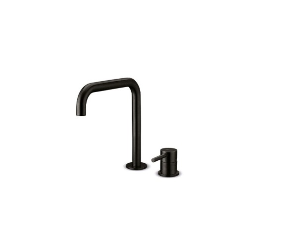 JEE-O Slimlime Stand 2-Loch Waschtischarmatur, niedrig, schwarz strukturiert, 800-1763