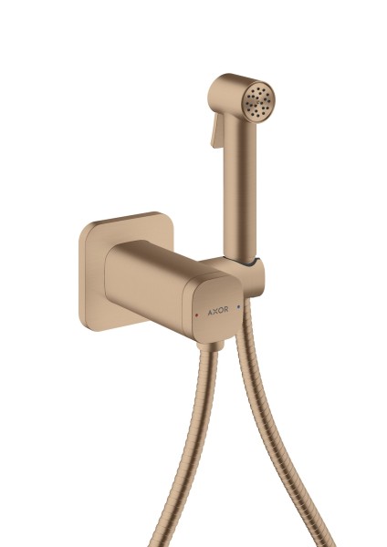 Hansgrohe Bidette Handbr. Axor Bidette Showers Mischwasser softsq. m.Schlauch1250mm brushed red gol