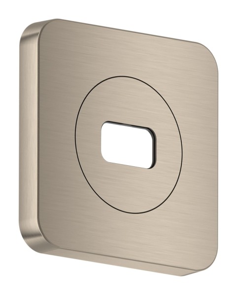 Hansgrohe AXOR ShowerSphere Rosette 120/120 softsquare, Brushed Nickel, 39769820