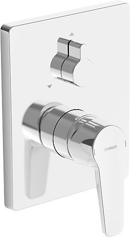 Hansa Funktionseinh. mit Dekorset Wannenbatterie Hansapolo 8062 verchromt, 80623093
