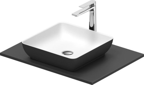 Duravit Sivida SET, Aufsatzbecken q.400 B.Aussen: dunkelgrau matt