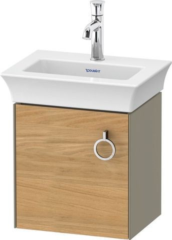 Duravit White Tulip Waschtischunterbau wandhängend Natur Eiche & Stein Grau Hochglanz & Matt 384x298
