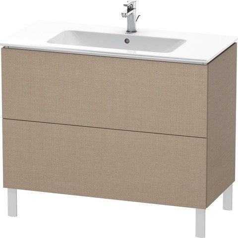 Duravit L-Cube Waschtischunterbau bodenstehend Leinen Matt 1020x481x704 mm - LC662707575