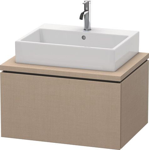 Duravit L-Cube Konsolenwaschtischunterbau wandhängend Leinen Matt 720x547x400 mm - LC581107575