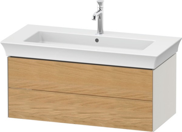 Duravit White Tulip Waschtischunterbau wandhängend Natur Eiche & Nordic Weiß Matt & Seidenmatt 984x4