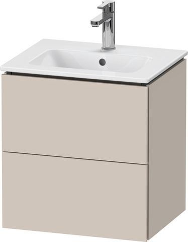 Duravit L-Cube Waschtischunterbau wandhängend Taupe Matt 520x421x550 mm - LC621809191