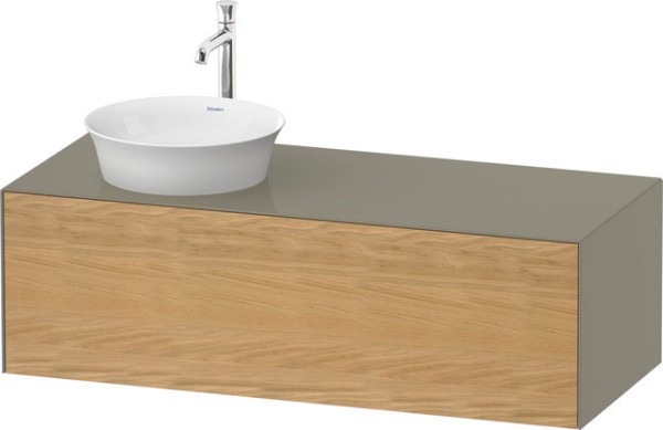 Duravit White Tulip Konsolenwaschtischunterbau wandhängend Natur Eiche & Stein Grau Matt & Hochglanz