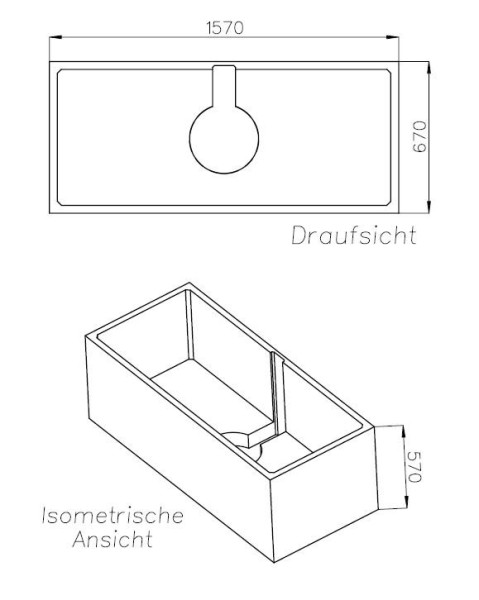Neuesbad Wannenträger für Kaldewei Classic Duo Nr.103 160x70