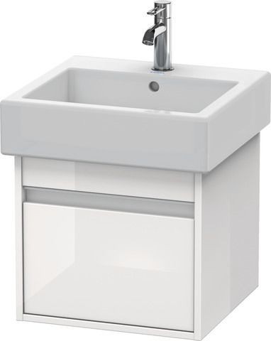 Duravit Ketho Waschtischunterbau wandhängend Weiß Hochglanz 450x440x410 mm - KT668502222