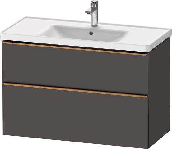 Duravit D-Neo Waschtischunterbau wandhängend Graphit Matt 984x452x625 mm - DE4356004490000