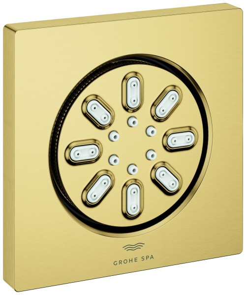 Grohe Seitenbrause 26802 Rainshower Aqua eckige Form cool sunrise gebürstet, 26802GN0