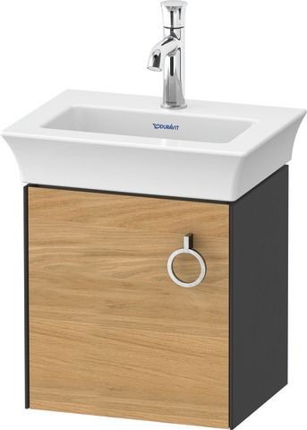 Duravit White Tulip Waschtischunterbau wandhängend Natur Eiche & Graphit Matt & Seidenmatt 384x298x4