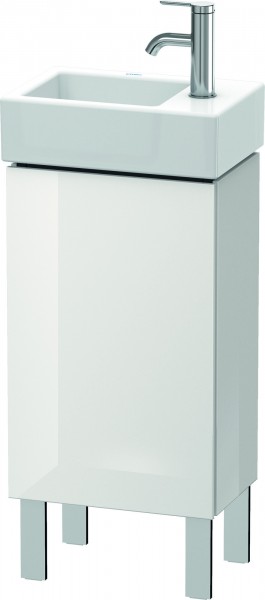 Duravit L-Cube Waschtischunterbau bodenstehend Weiß Hochglanz 364x241x582 mm - LC6793L8585