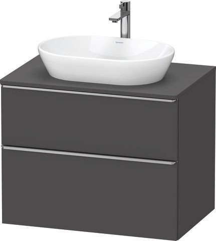 Duravit D-Neo Konsolenwaschtischunterbau wandhängend Graphit Matt 800x550x664 mm - DE4967070490000