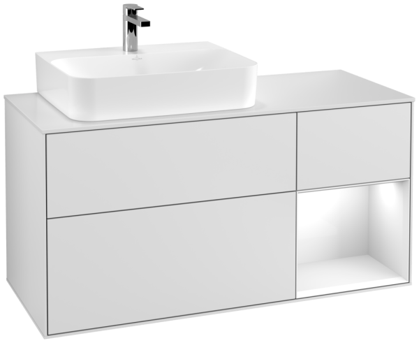 Villeroy & Boch Waschtischunterschrank Finion F15 1200x603x501mm WT links , F151GFMT
