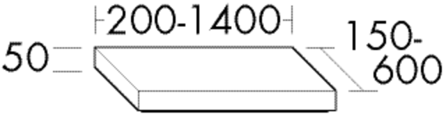 Burgbad Sockel Sys30 PG2 Echo 75-200x200-1400x150-600 Ei. Dek. Cashmer, SOAI999F2237 SOAI999F2237