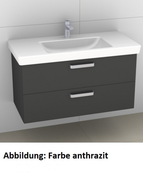Artiqua 414 Waschtischunterschrank für Subway 2.0 717580 Eiche Ribbeck quer NB, 414-WU2L-V69-7187-44