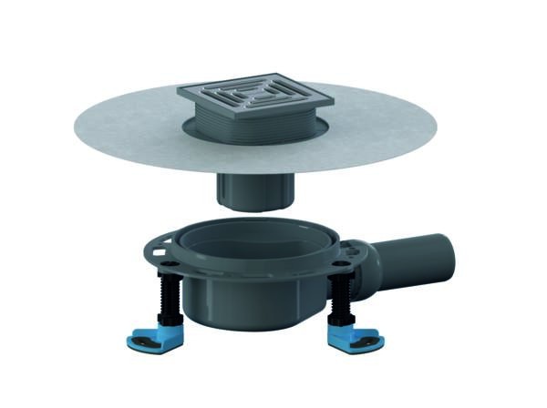 Dallmer Bodenablauf DallDrain Pure, DN 50, 120 x 120 mm, 517029