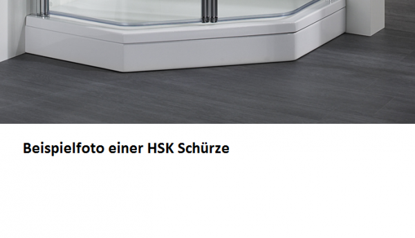 HSK Acryl Schürze 11 cm hoch, für HSK Viertelkreis Duschwanne 90 x 90 cm