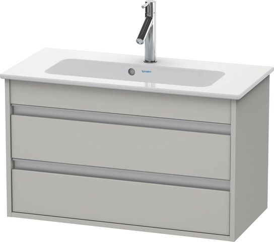 Duravit Ketho Waschtischunterbau wandhängend Betongrau Matt 800x385x480 mm - KT645300707