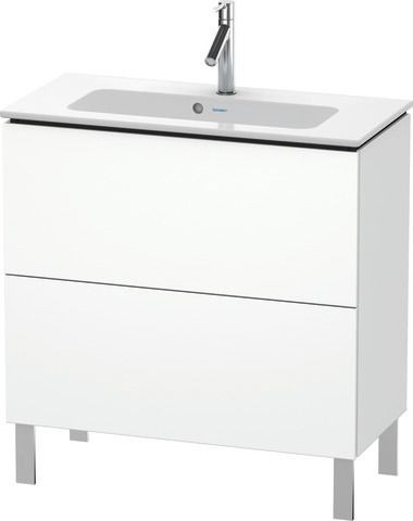 Duravit L-Cube Waschtischunterbau bodenstehend Weiß Supermatt 820x391x704 mm - LC667408484