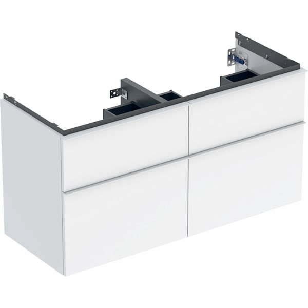 Geberit iCon Unterschrank für Doppel-Waschtisch, 4 Schubl.