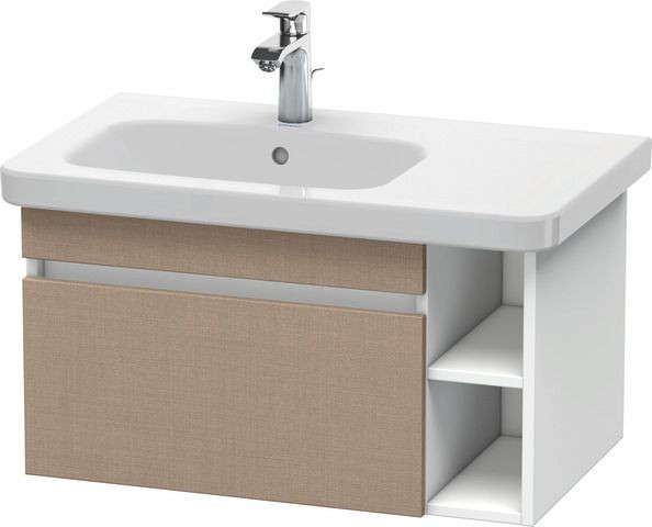 Duravit DuraStyle Waschtischunterbau wandhängend Leinen & Weiß Matt 730x448x398 mm - DS639407518