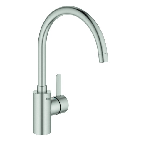 GROHE EH-SPT-Batterie Eurosmart C 32843 hoher Auslauf GROHE Zero supersteel, 32843DC2