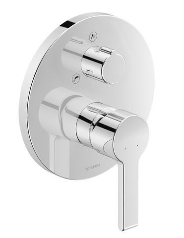 Duravit B.2 Einhebel-Wannenmischer Unterputz Chrom Hochglanz 170x87x170 mm - B25210012010