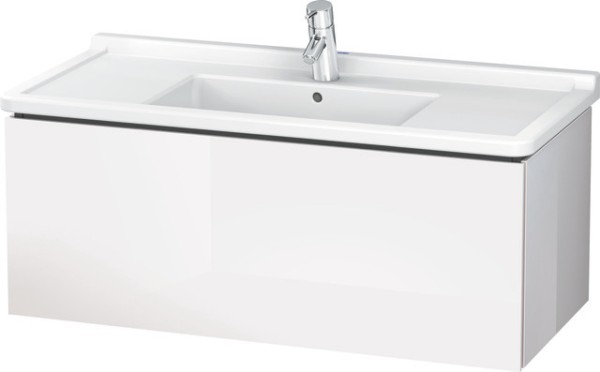 Duravit L-Cube Waschtischunterbau wandhängend Weiß Hochglanz 1020x469x408 mm - LC6166085850E00