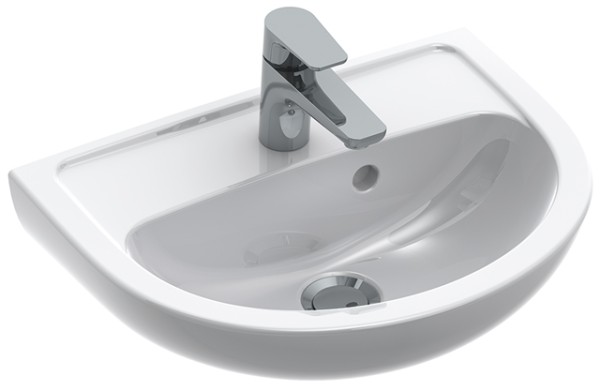 Villeroy & Boch Handwaschbecken Saval 2.0 450x340mm für 1-Loch Armatur geeignet mit Überlauf Weiss
