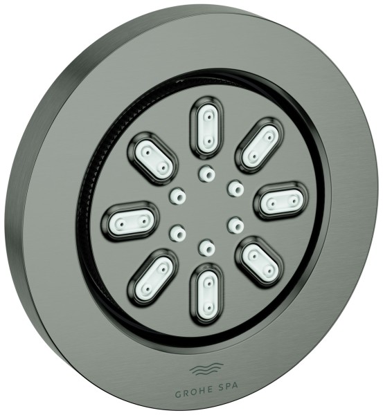 Grohe Seitenbrause 26801 Rainshower Aqua runde Form hard graphite gebürstet, 26801AL0